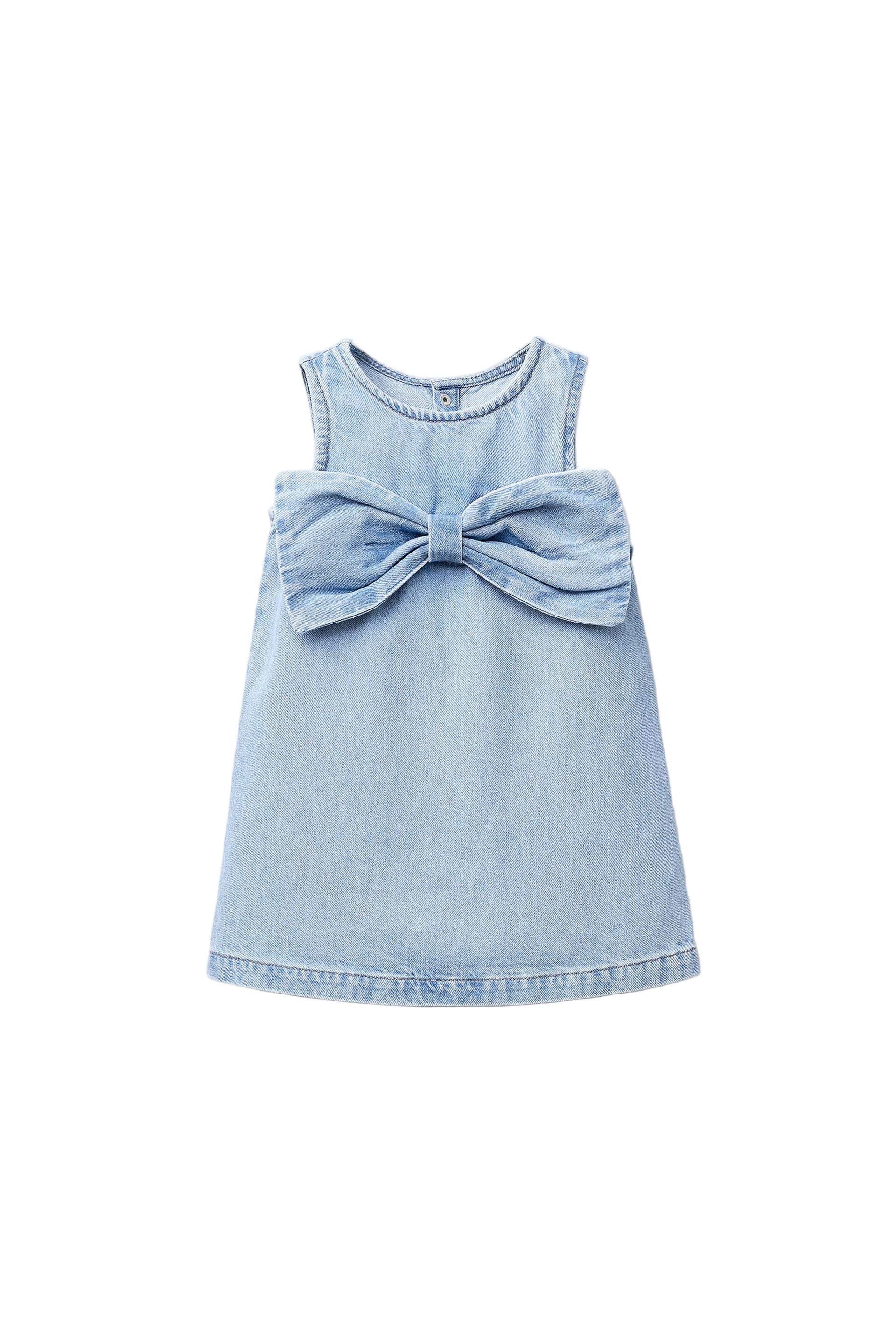 Vestido Jeans com laço frontal ZARA