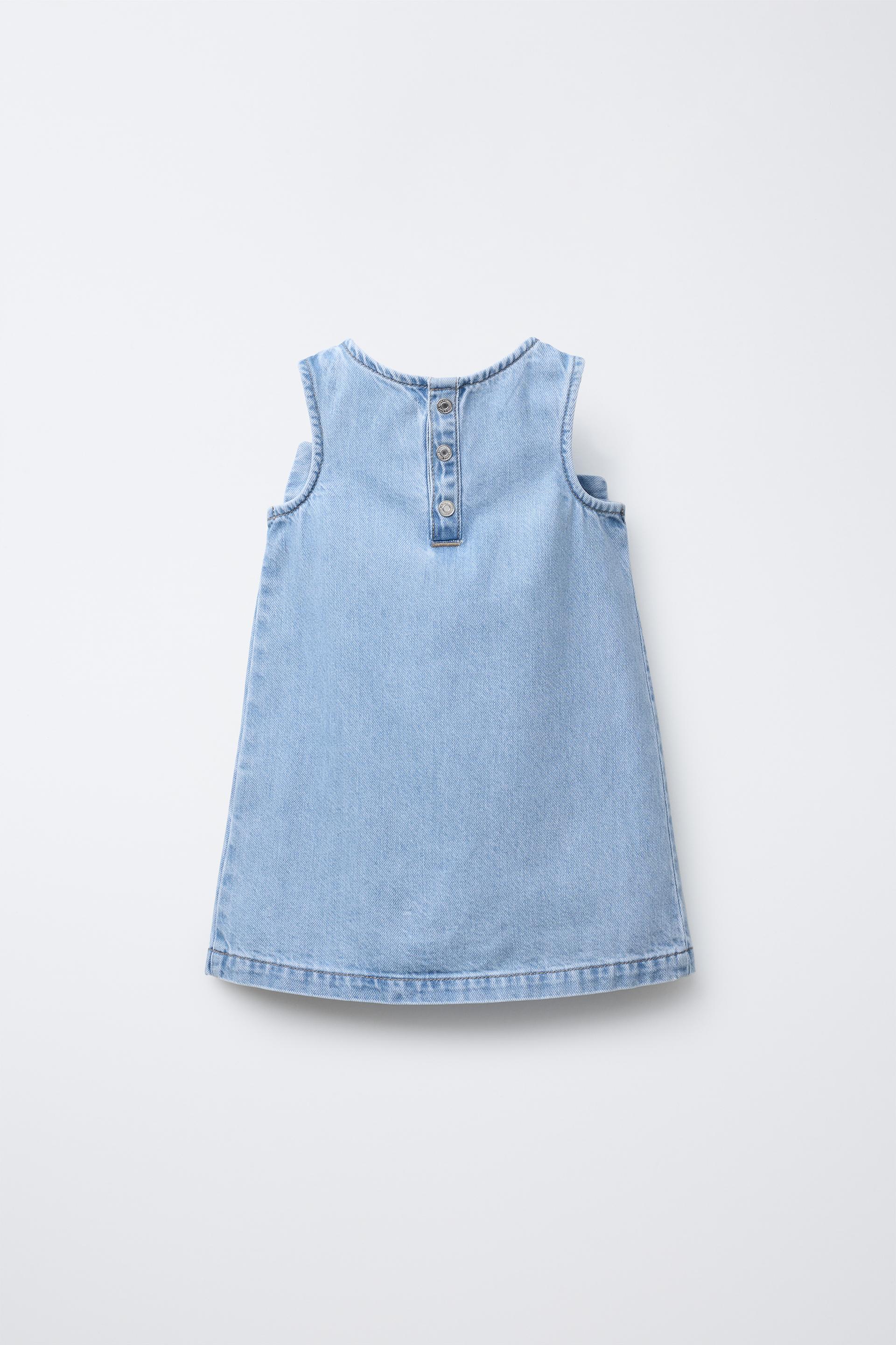 Vestido Jeans com laço frontal ZARA