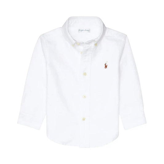 Camisa  Branca Manga Longa Oxford  Ralph Lauren