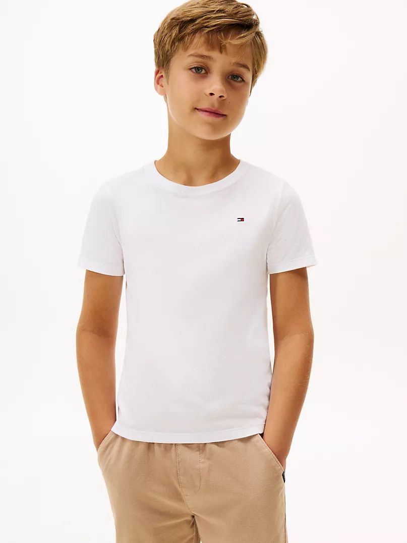 Camiseta Basica Branca Tommy Hilfiger