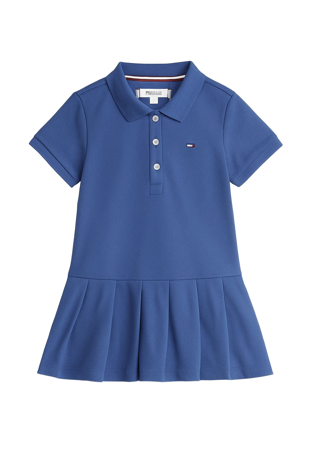 Vestido Marinho Manga Curta Babados  Tommy Hilfiger