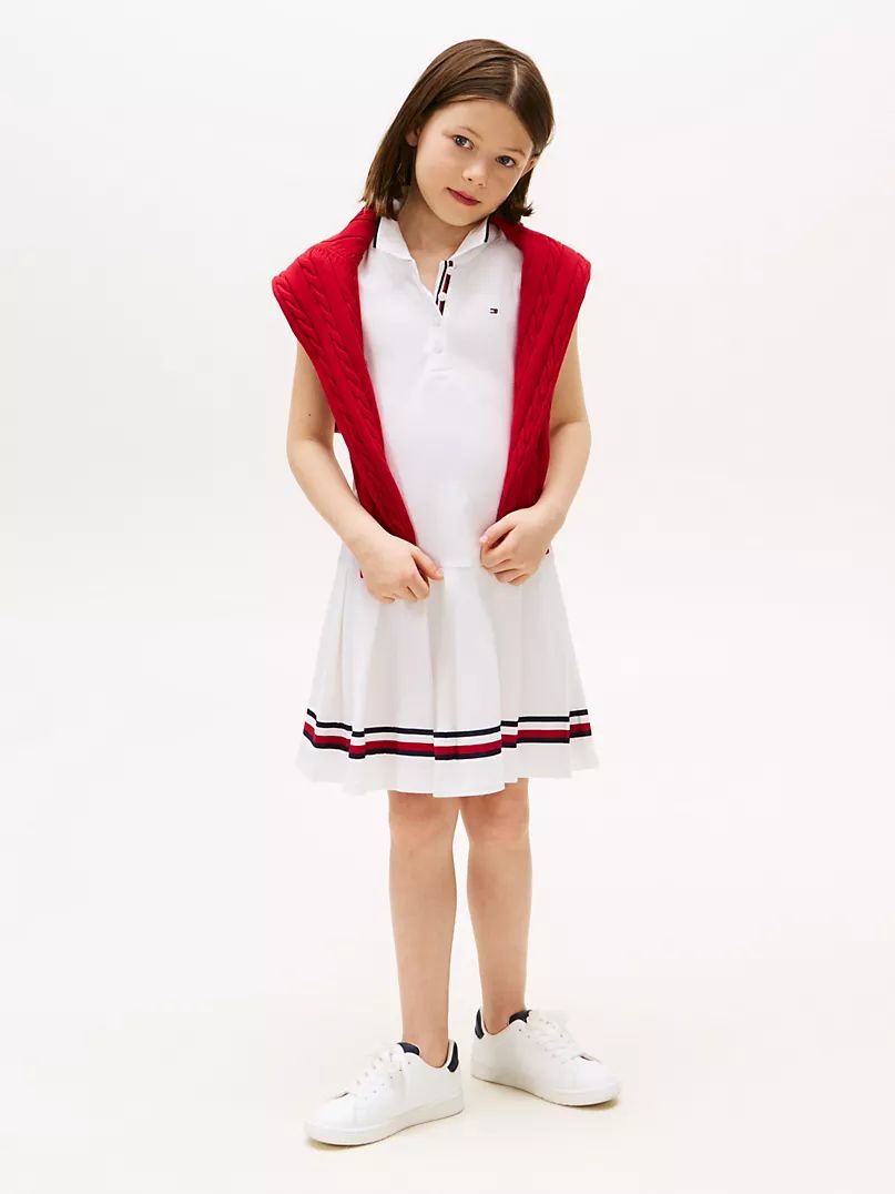 Vestido Branco Listra  Tommy Hilfiger