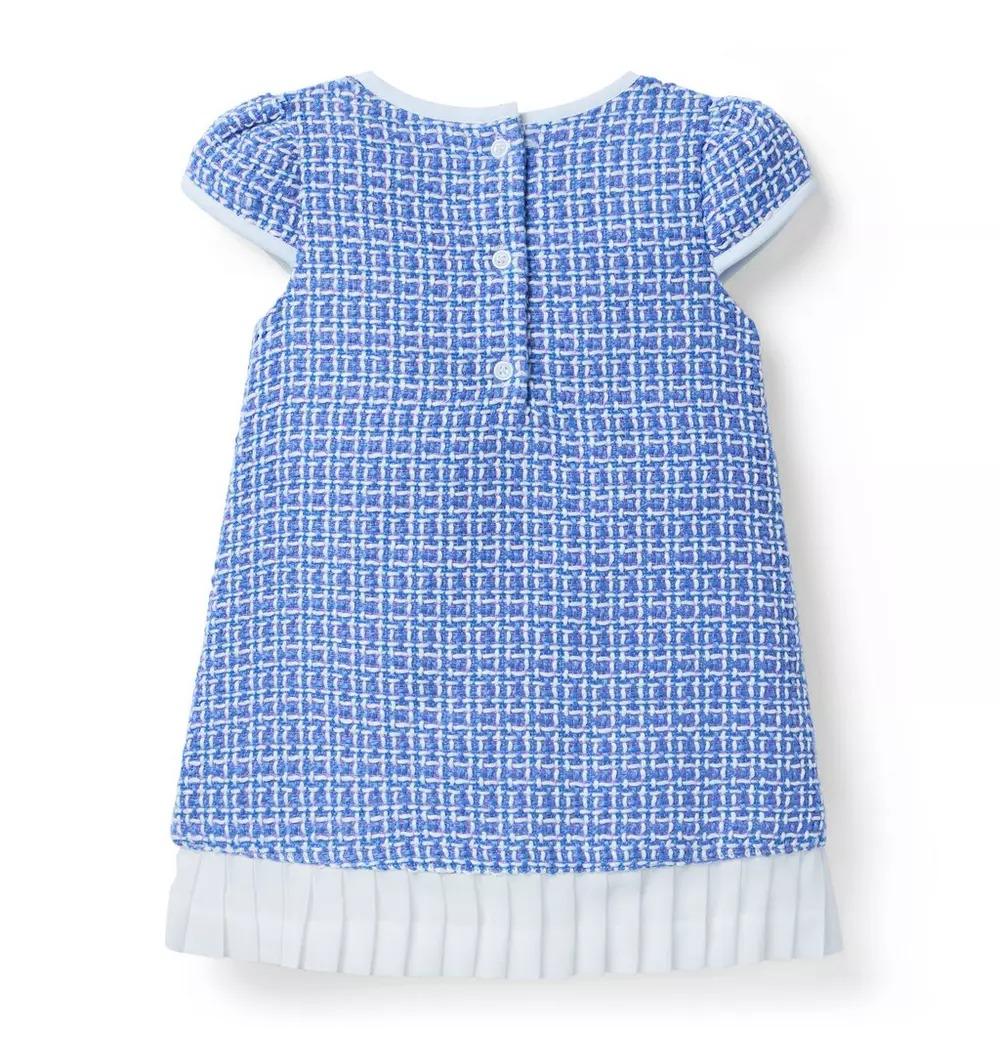 Vestido  Tricot Azul com babados  Janie and Jack