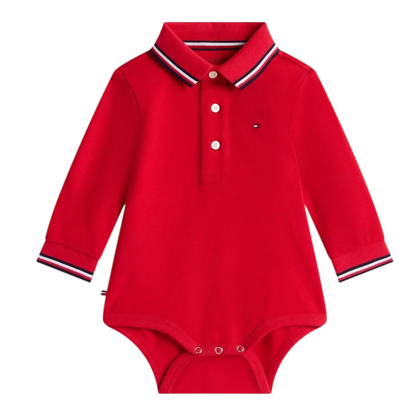 Body Gola Polo Vermelho Tommy Hilfiger