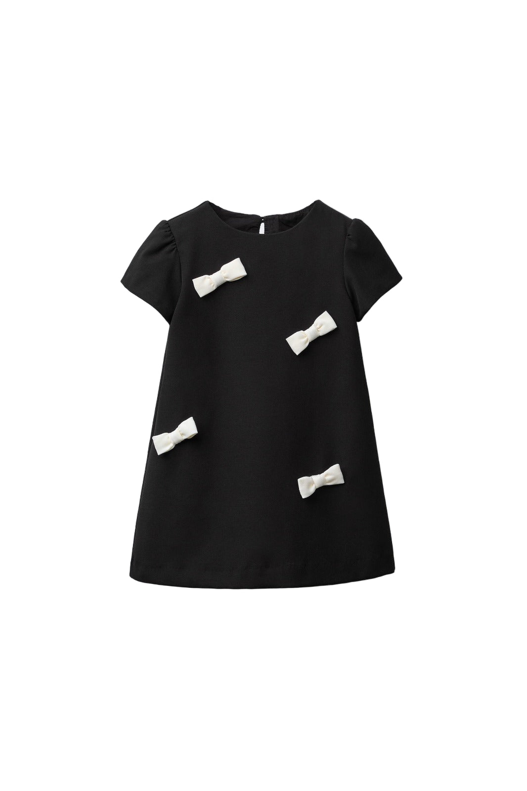 Vetsido Infantil Algodão Preto com Laços ZARA