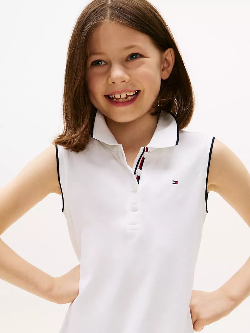 Vestido Branco Listra  Tommy Hilfiger