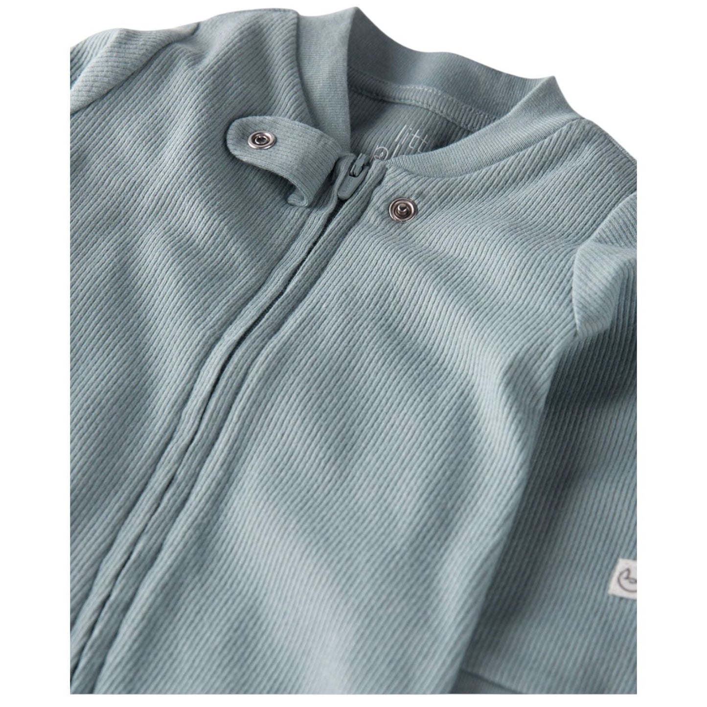 Enterizo Algodão com ziper azul básico Carter's