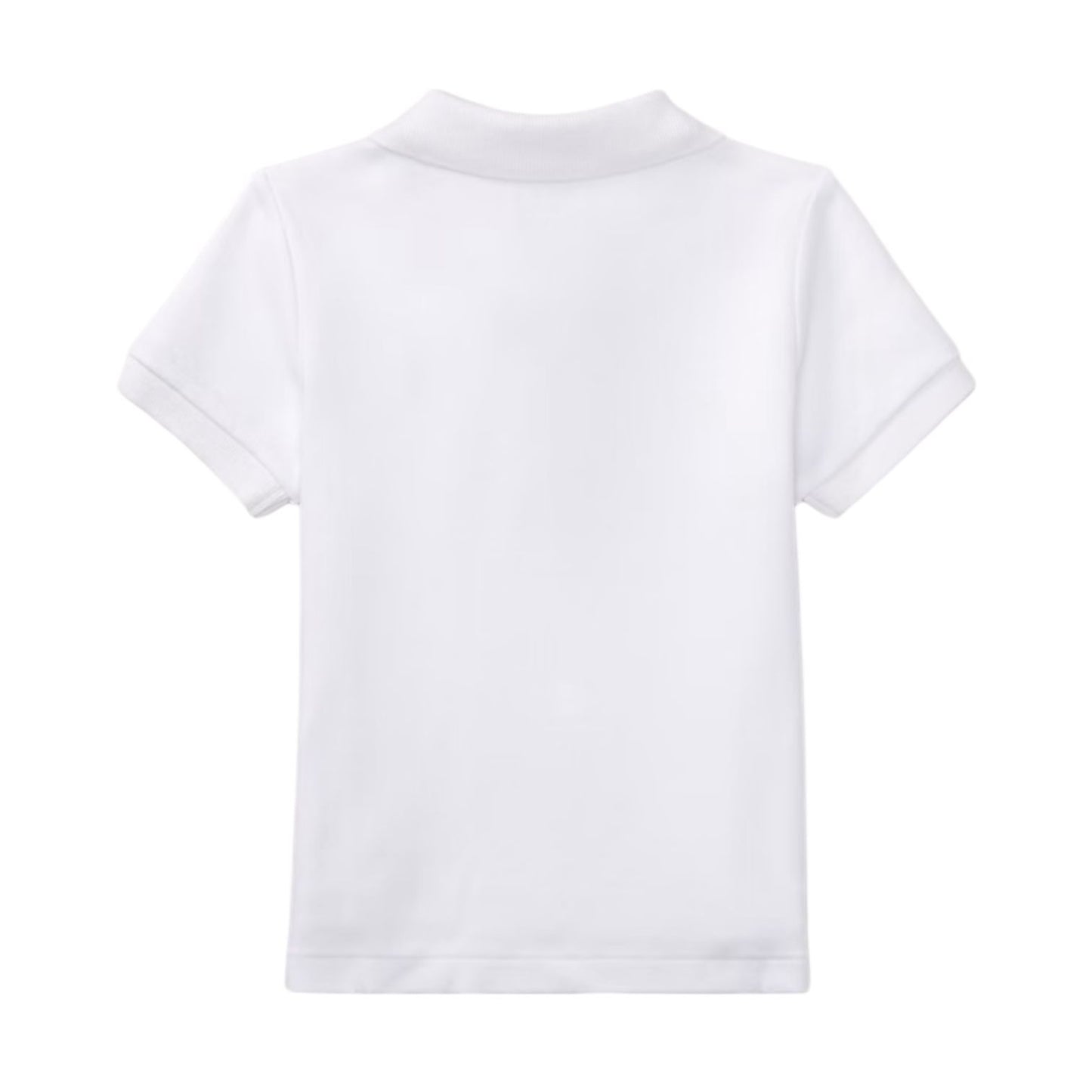 Blusa Polo Básica Algodão Branca Ralph Lauren