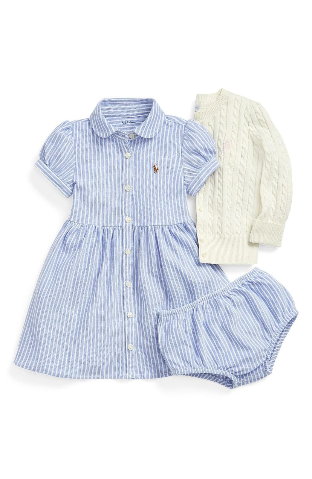 Vestido  Azul listrado   Ralph Lauren