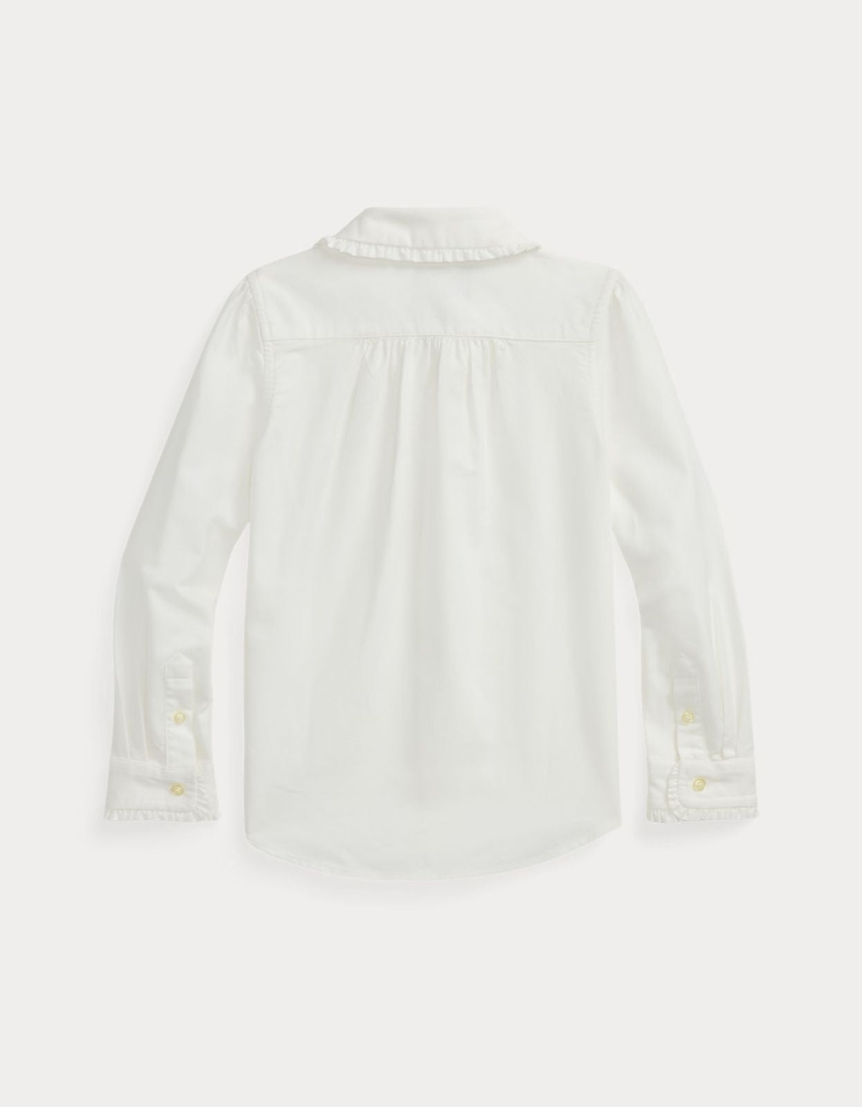 Camisa Branca com Gola Rendada Ralph Lauren