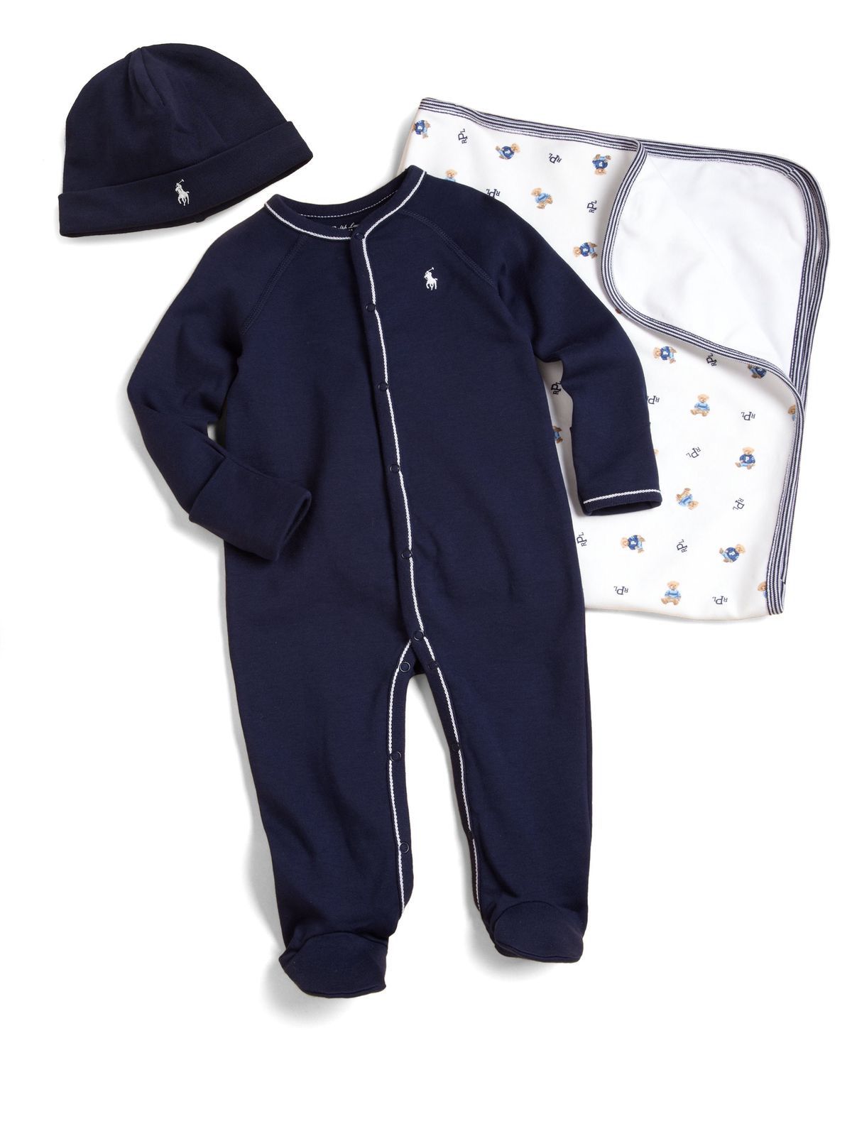 Enterizo con Botones Azul Ralph Lauren