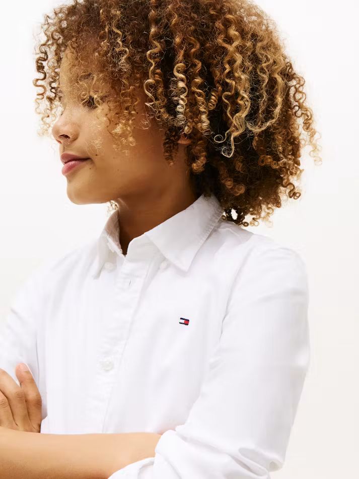 Camisa Oxford Branca  Tommy Hilfiger