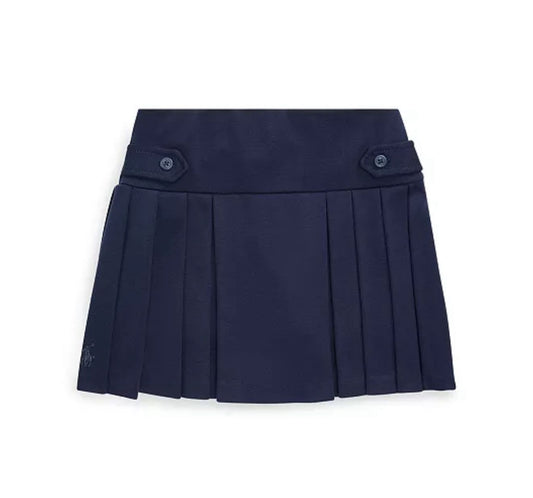 Saia Plissada  Azul Ralph Lauren
