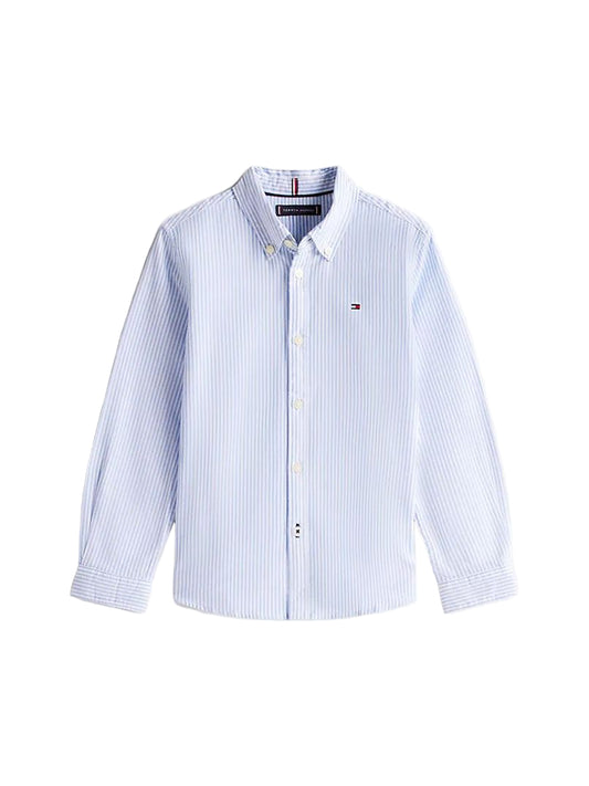 Camisa Oxford Listrada Azul  Tommy Hilfiger