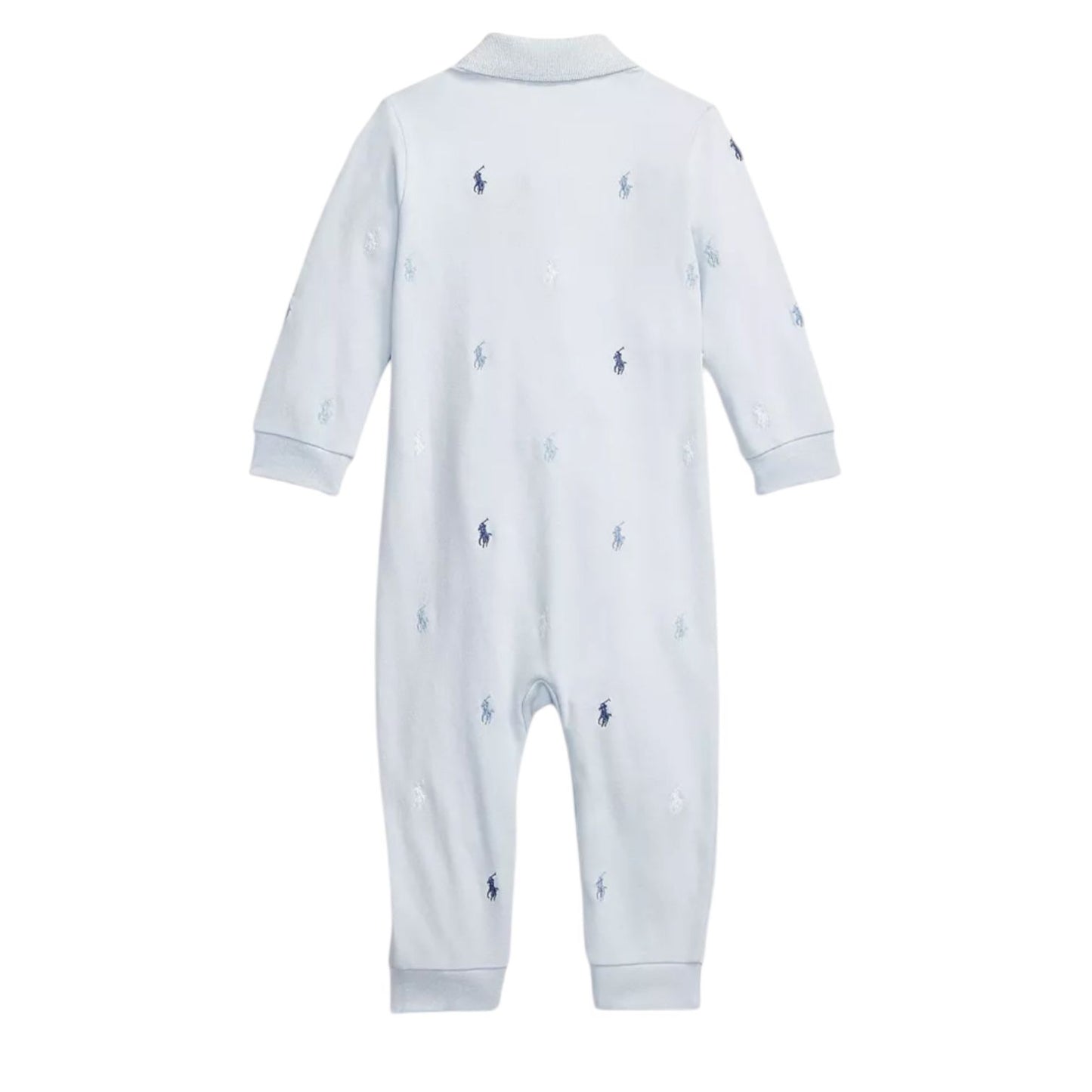 Enterizo Algodon Leve com botões Azul Claro Ralph Lauren