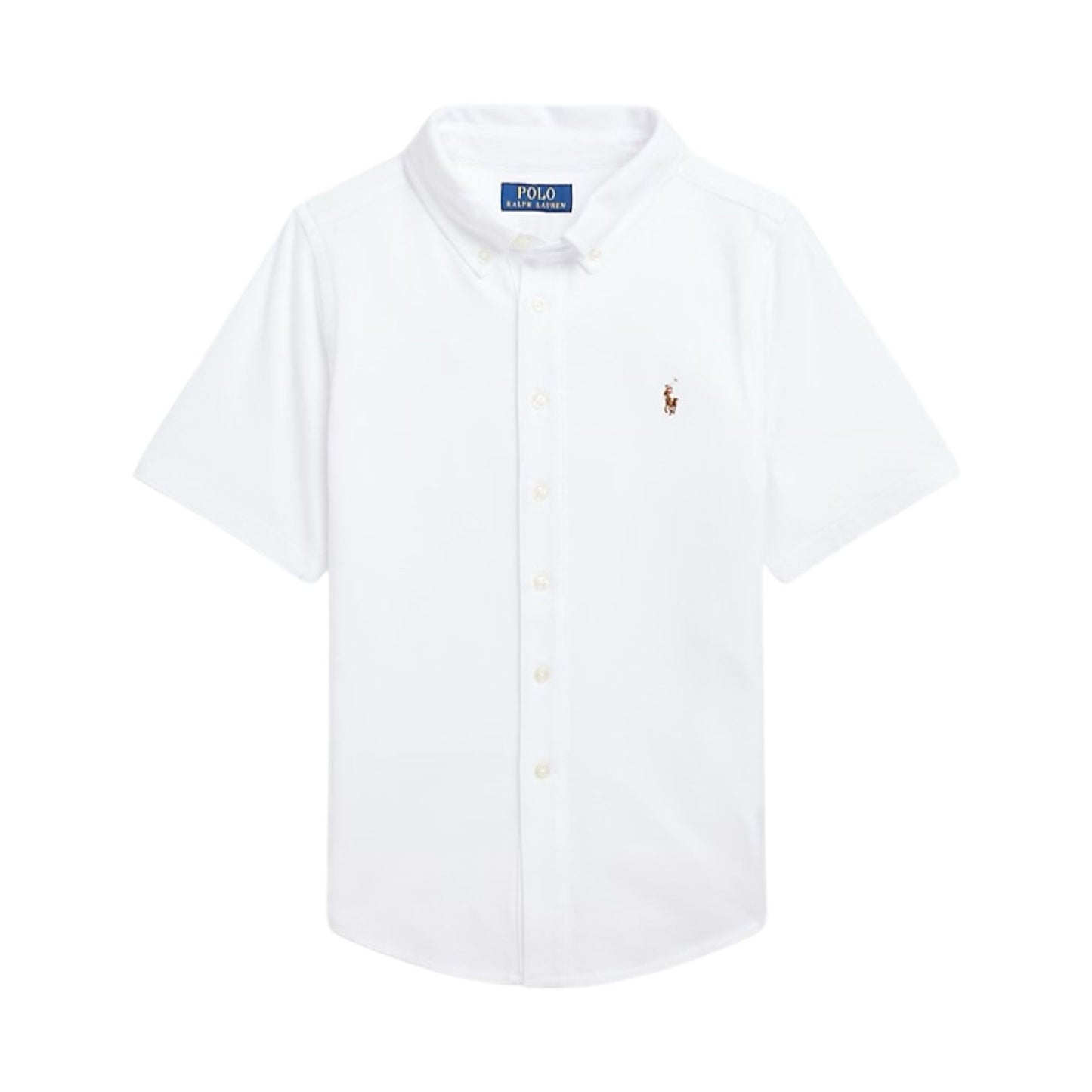 Camisa  Manga Curta Branca Ralph Lauren