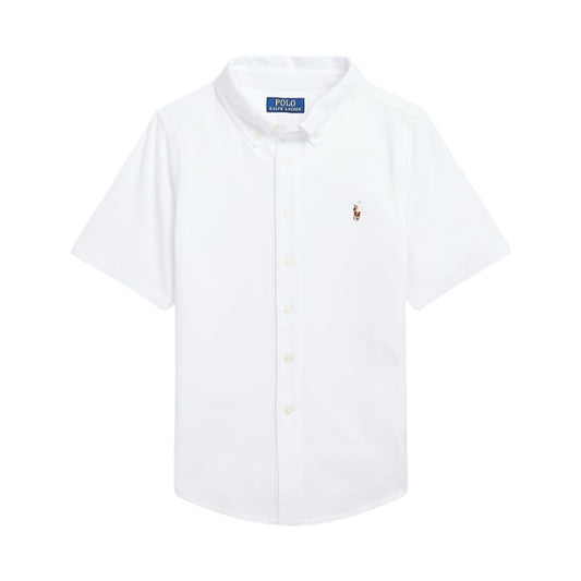 Camisa  Manga Curta Branca Ralph Lauren