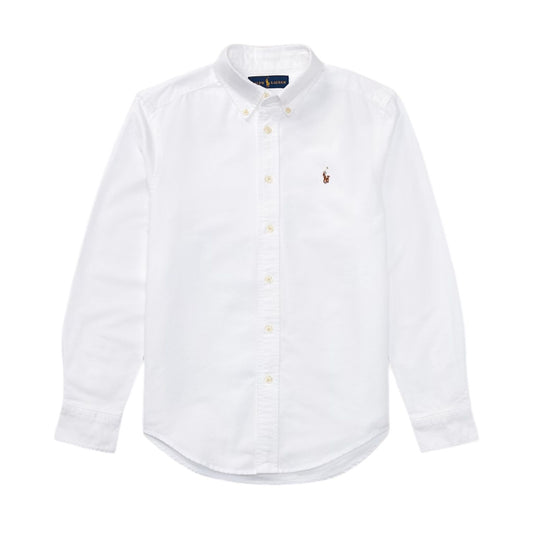 Camisa  Branca Manga Longa Oxford  Ralph Lauren