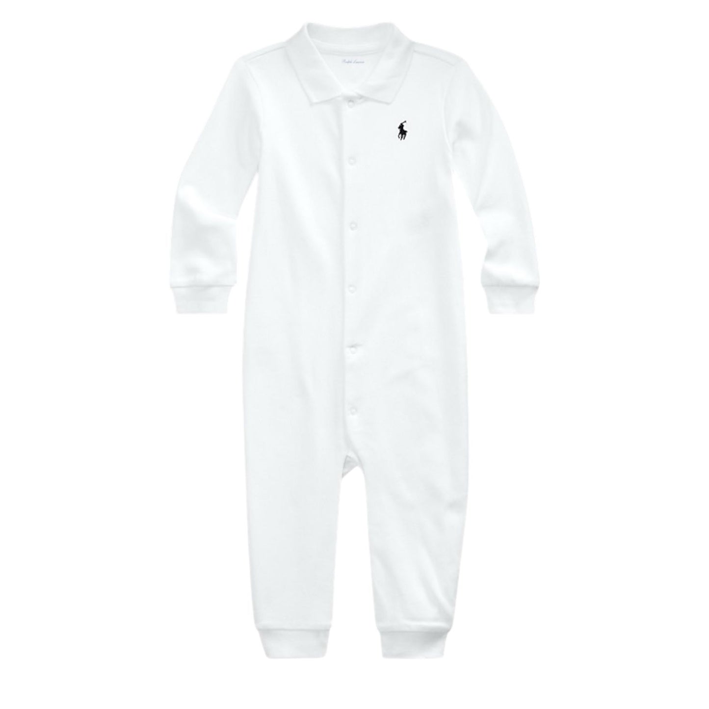 Enterizo Algodon Leve com botões Branco Ralph Lauren