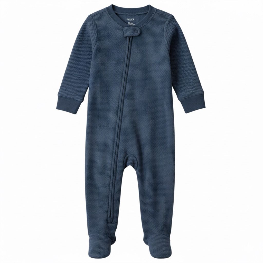 Enterizo Algodão com ziper Azul basico Carter's