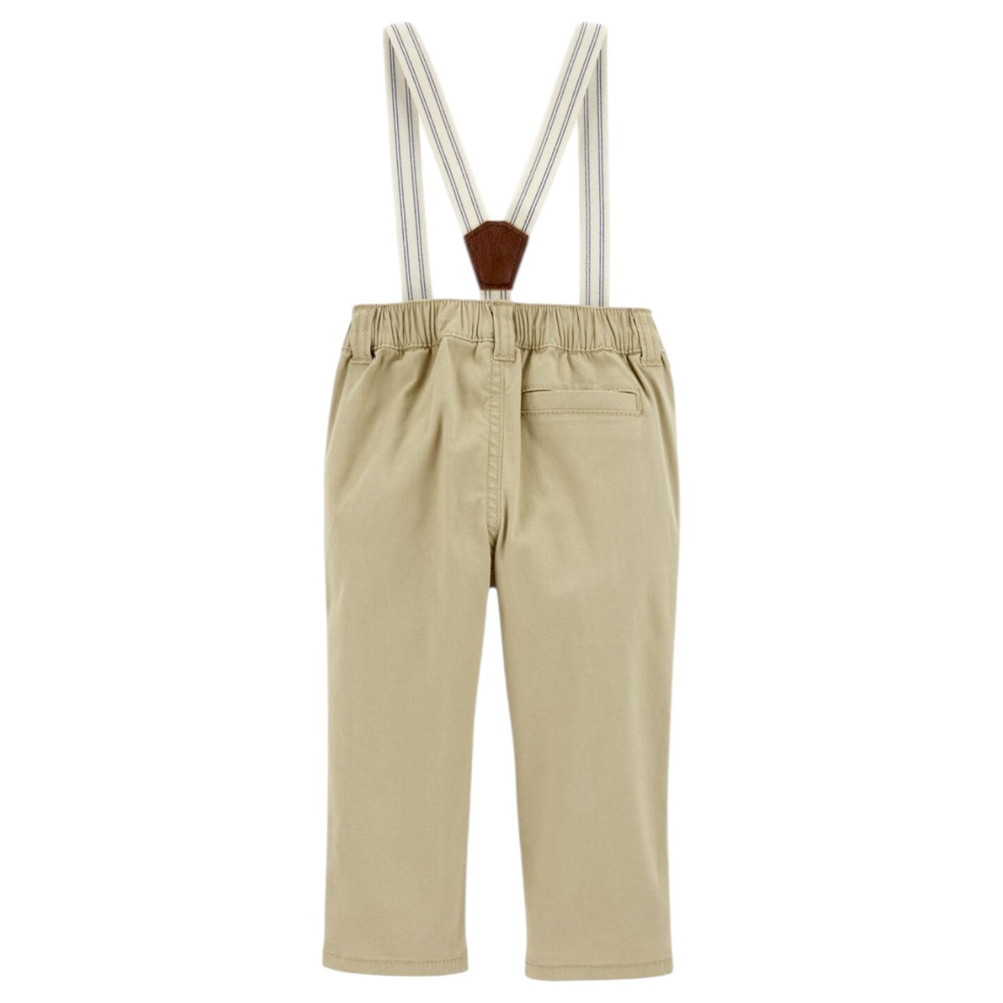 Pantalón   Sarja Marrom con suspensório Carter's