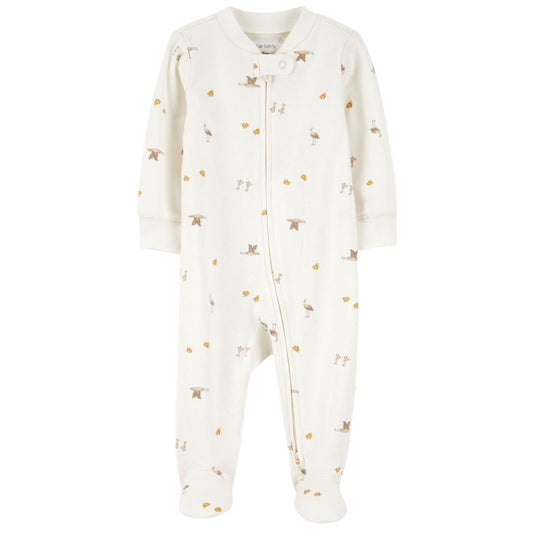 Enterizo  Algodão com ziper Estampa passaro Carter's