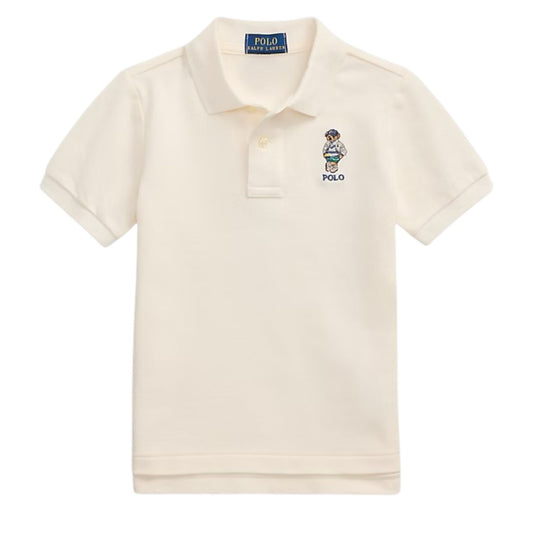 Blusa Gola Polo Bege Estampa Urso Ralph Lauren