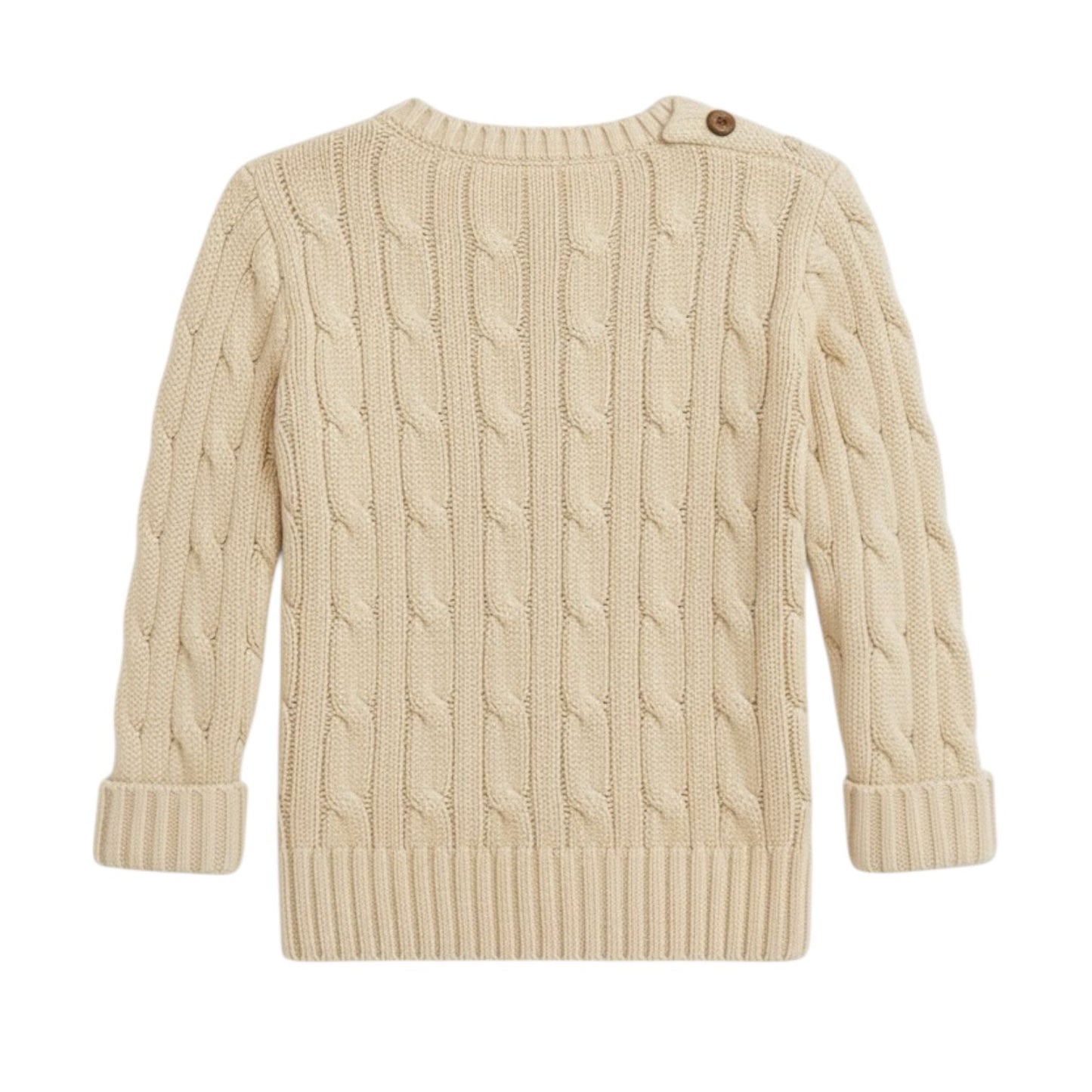 Sweater Tricot Bege Ralph Lauren