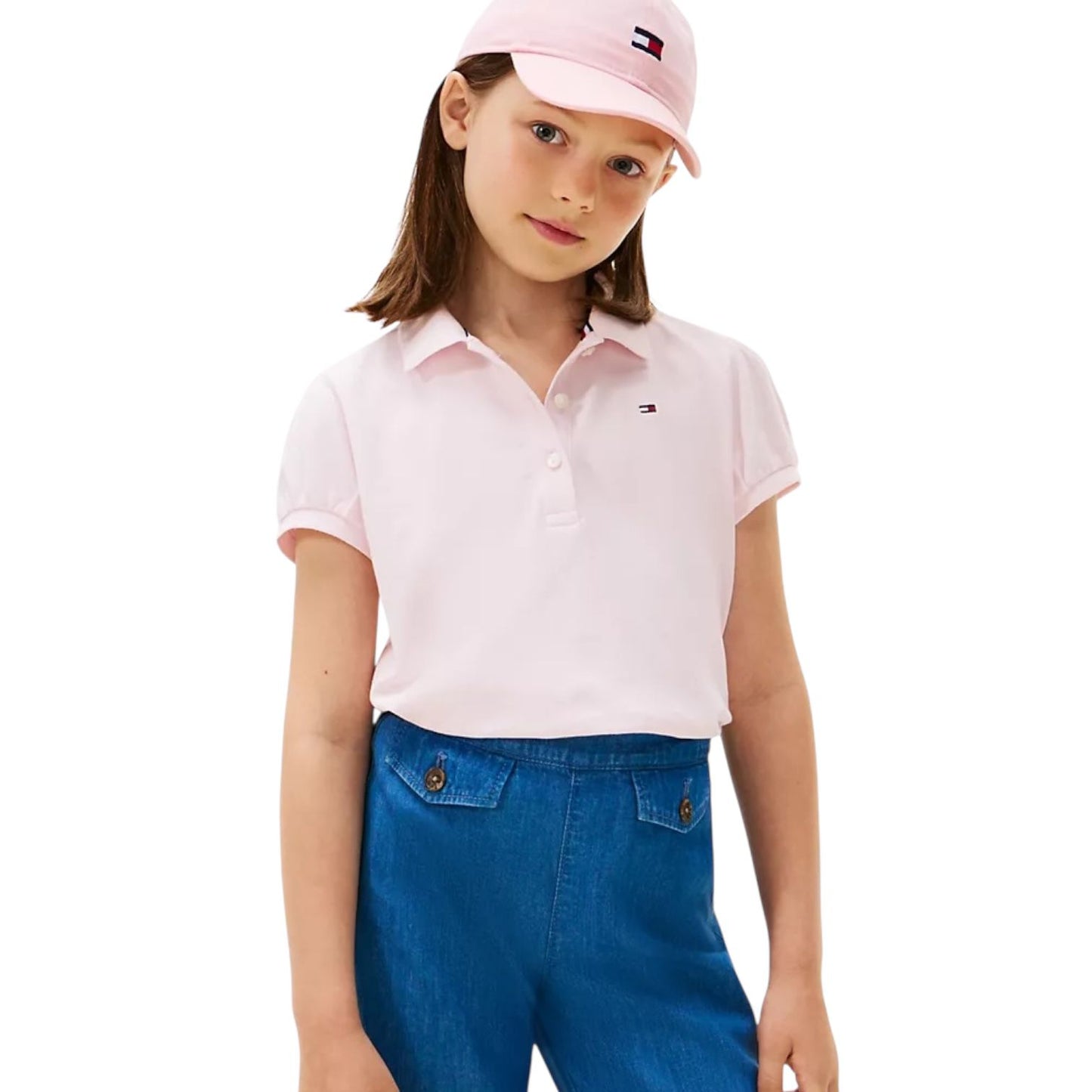Blusa Polo Rosa Tommy Hilfiger