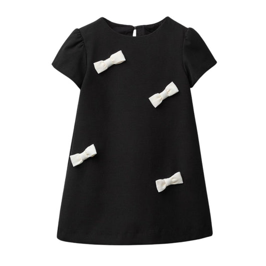 Vetsido Infantil Algodão Preto com Laços ZARA