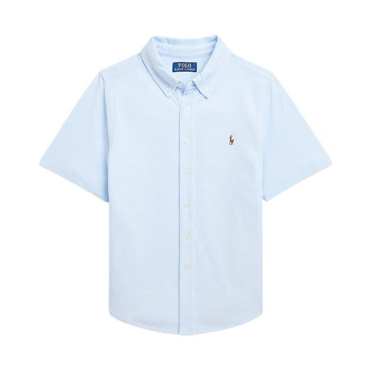 Camisa Manga Curta Azul Ralph Lauren