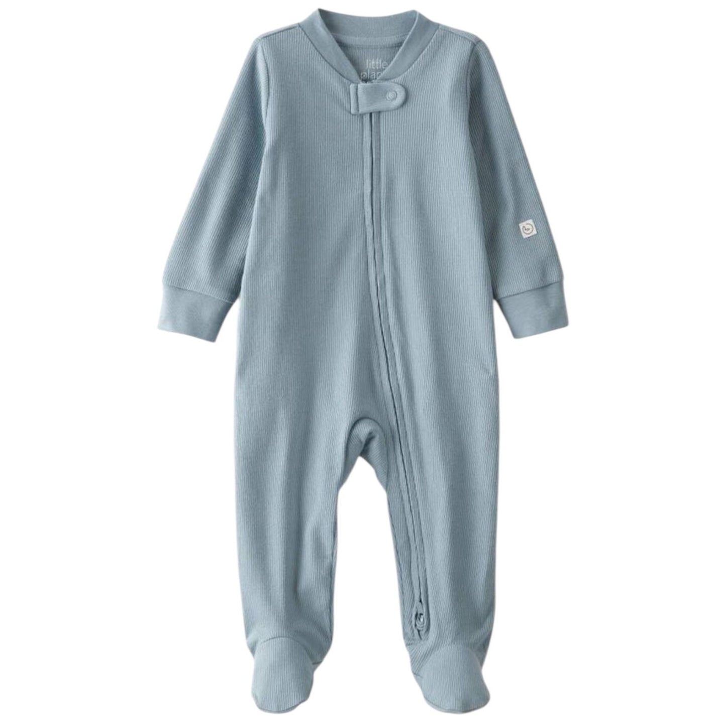 Enterizo Algodão com ziper azul básico Carter's