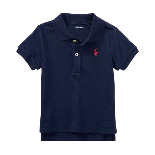 Blusa Polo  Básica Algodão Azul Ralph Lauren
