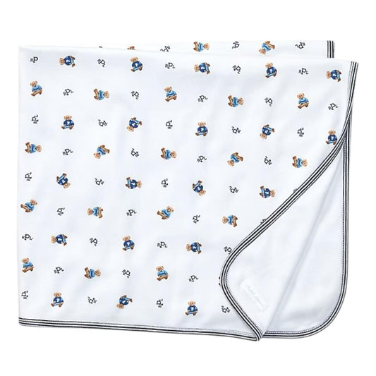 Manta Bebe Branca Ralph Lauren