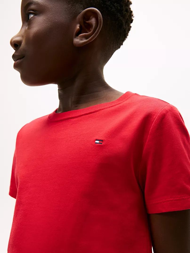 Camiseta Basica Vermelha Tommy Hilfiger