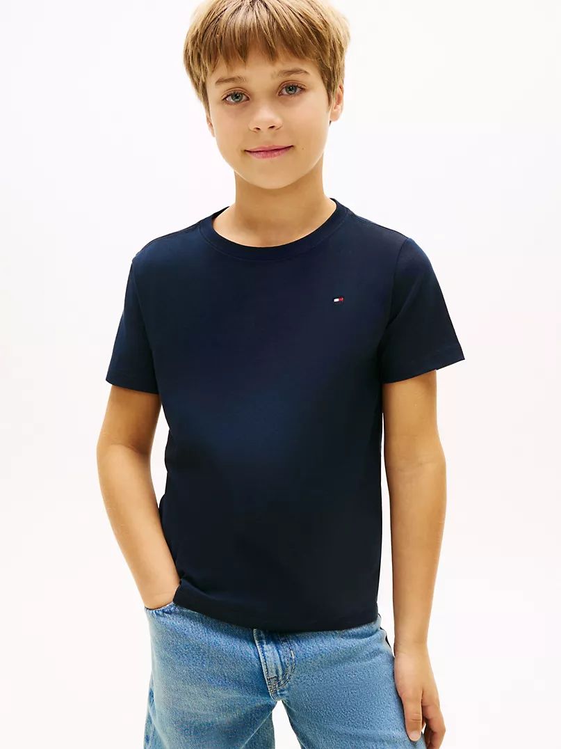 Camiseta Basica Azul Tommy Hilfiger