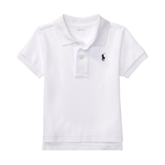 Blusa Polo  Básica Algodão Branca Ralph Lauren