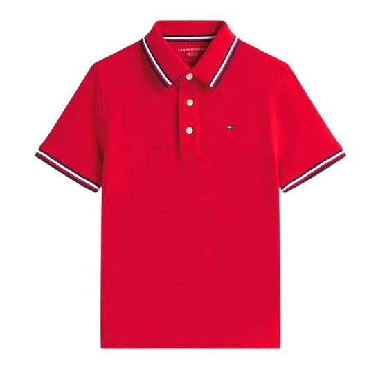 Blusa Polo Vermelha Tommy Hilfiger