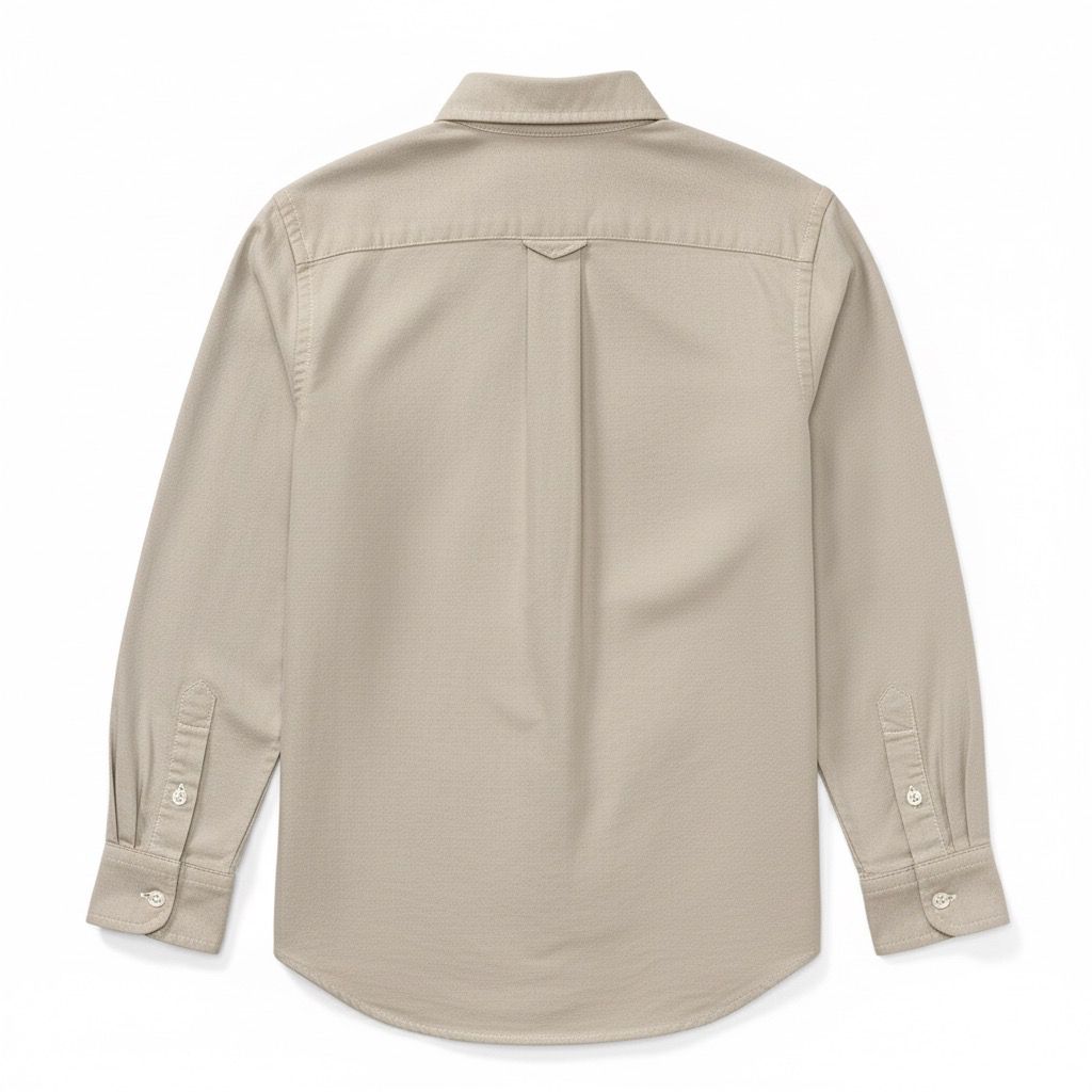 Camisa  Bege Manga Longa Chambray  Ralph Lauren