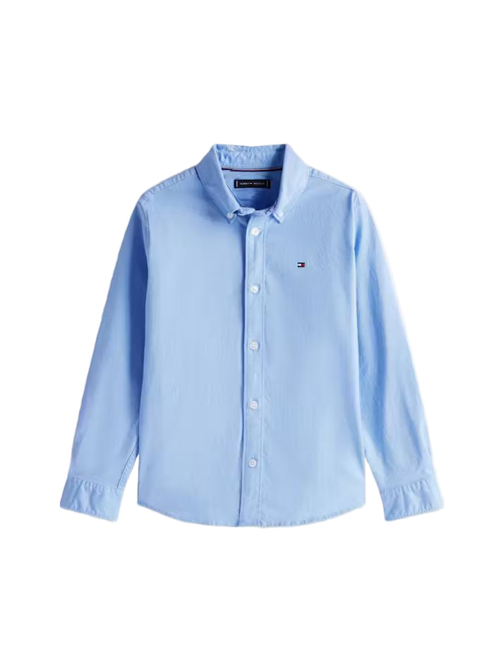 Camisa Oxford Chambray Azul Tommy Hilfiger